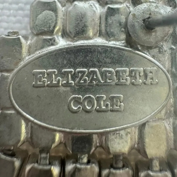 ELIZABETH COLE Crystal Fringe Chandelier Earrings in Silver - Picture 4 of 4